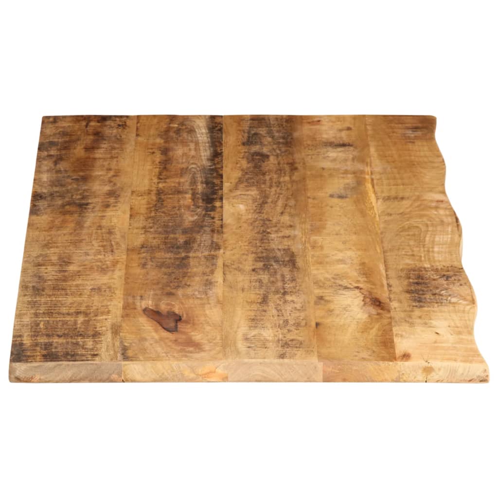 Table Top 100x60x2.5 cm Live Edge Solid Wood Rough Mango