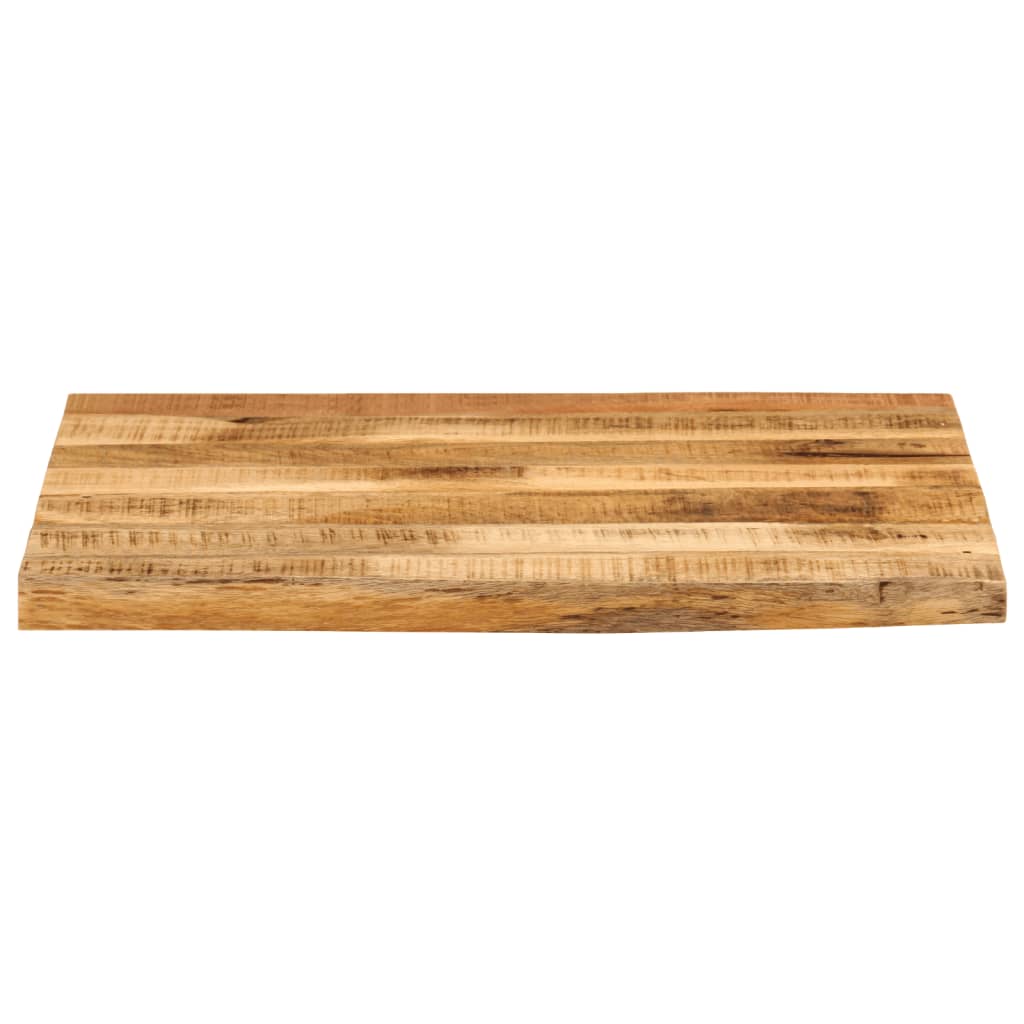 Table Top 80x80x2.5 cm Live Edge Solid Wood Rough Mango