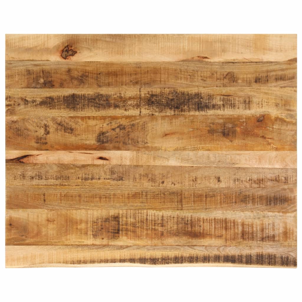Table Top 90x80x2.5 cm Live Edge Solid Wood Rough Mango
