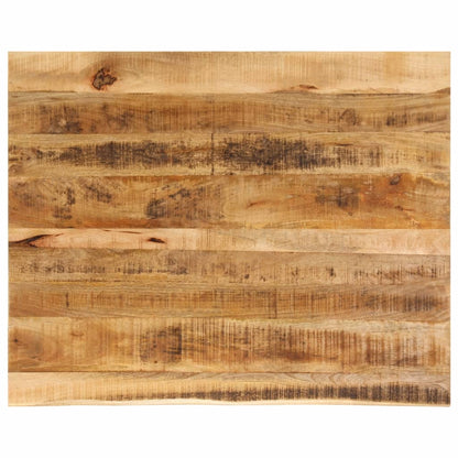 Table Top 90x80x2.5 cm Live Edge Solid Wood Rough Mango