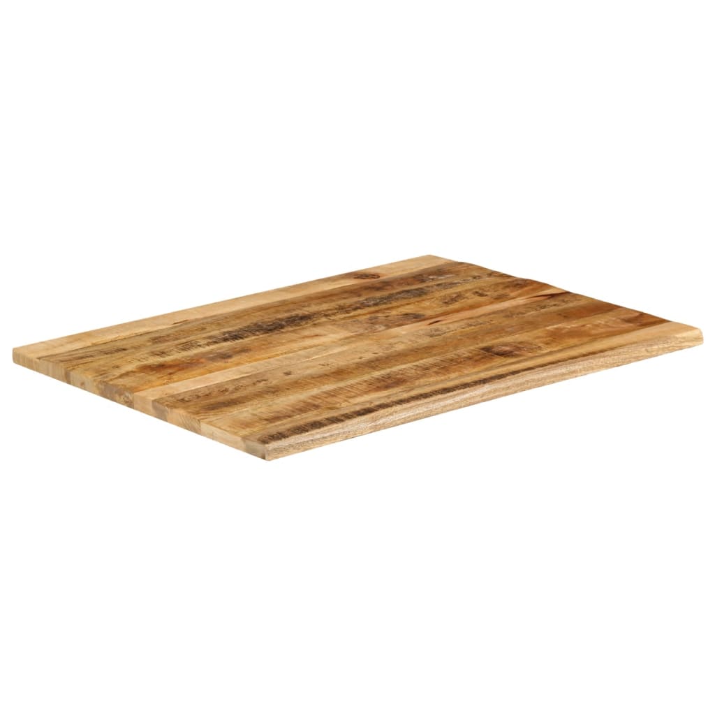 Table Top 90x80x2.5 cm Live Edge Solid Wood Rough Mango