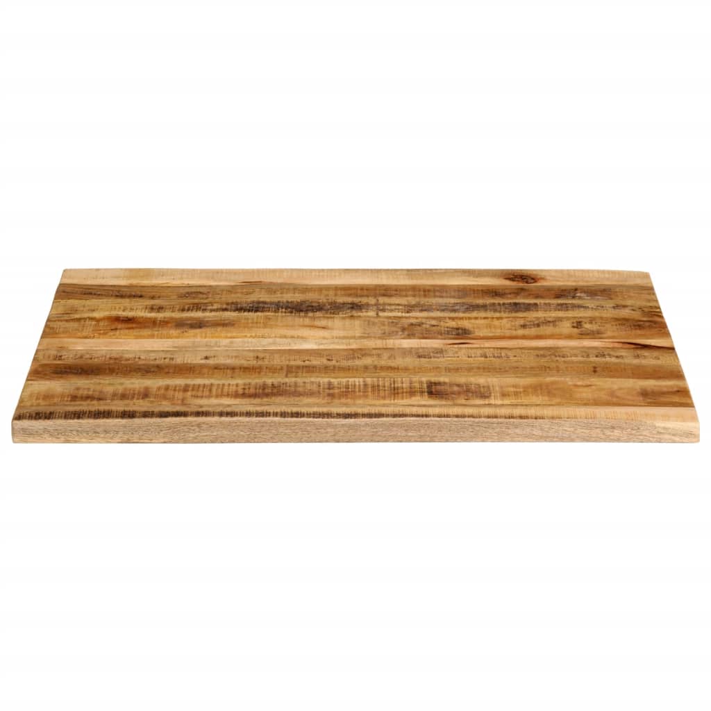 Table Top 90x80x2.5 cm Live Edge Solid Wood Rough Mango