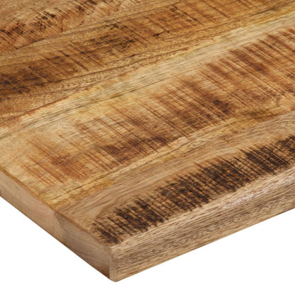 Table Top 90x80x2.5 cm Live Edge Solid Wood Rough Mango