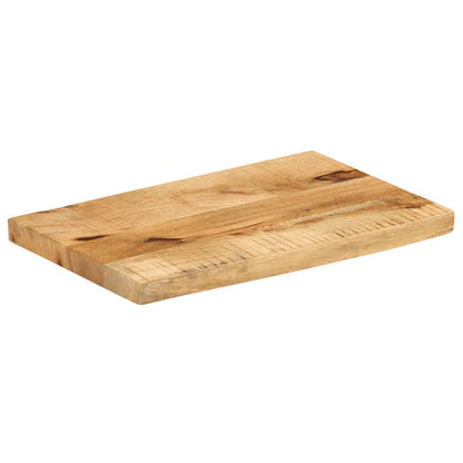 Table Top 40x20x3.8 cm Live Edge Solid Wood Rough Mango