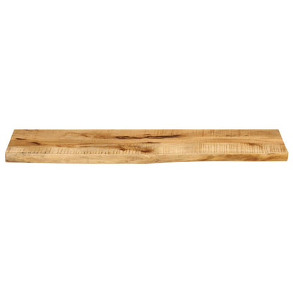 Table Top 110x20x3.8 cm Live Edge Solid Wood Rough Mango