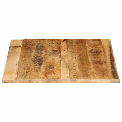 Table Top 100x80x3.8 cm Live Edge Solid Wood Rough Mango