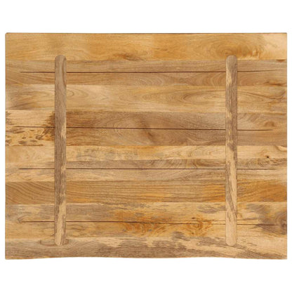 Table Top 100x80x3.8 cm Live Edge Solid Wood Rough Mango