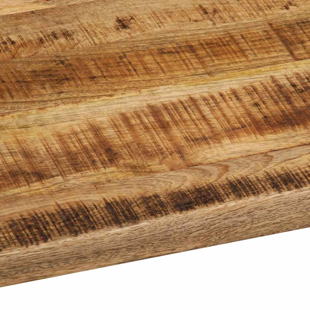 Table Top 100x80x3.8 cm Live Edge Solid Wood Rough Mango