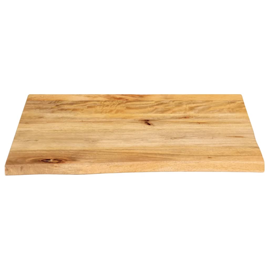 Table Top Live Edge 40x40x2.5 cm Solid Wood Mango