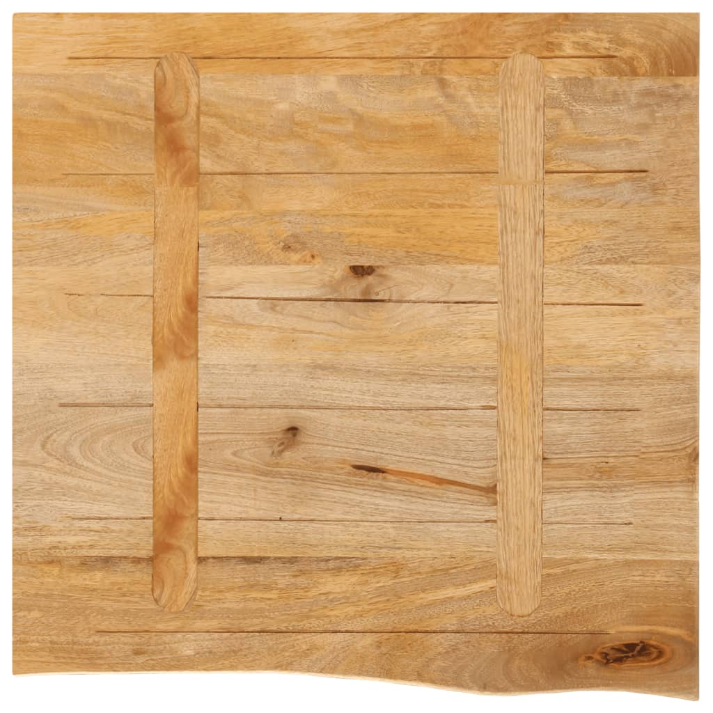 Table Top Live Edge 60x60x2.5 cm Solid Wood Mango