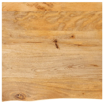 Table Top Live Edge 40x40x3.8 cm Solid Wood Mango