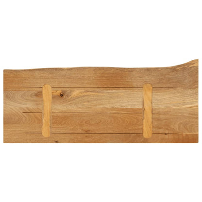 Table Top Live Edge 90x40x3.8 cm Solid Wood Mango