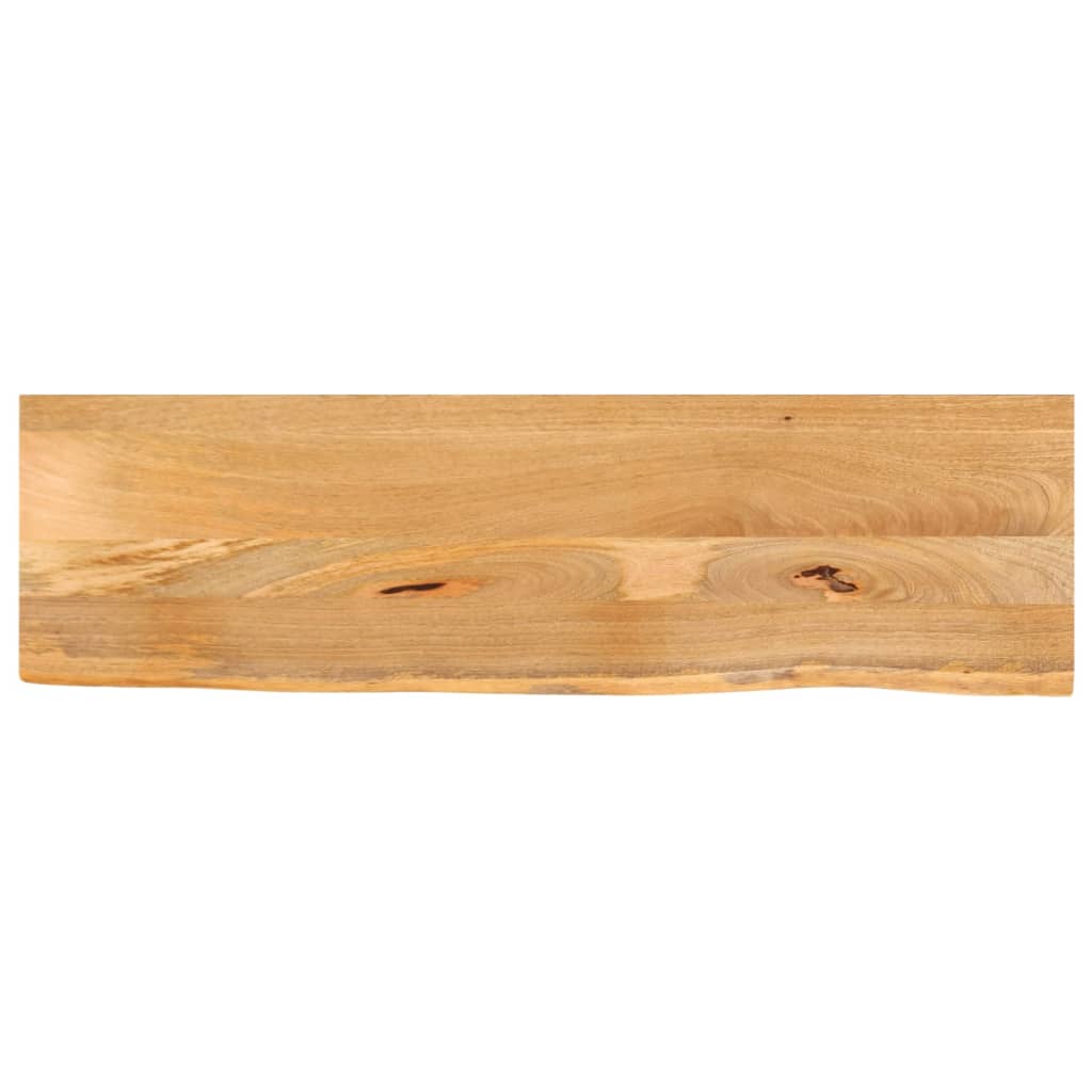 Table Top Live Edge 120x40x3.8 cm Solid Wood Mango