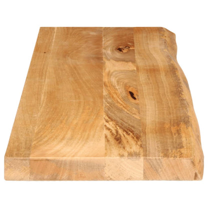 Table Top Live Edge 120x40x3.8 cm Solid Wood Mango