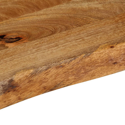 Table Top Live Edge 120x40x3.8 cm Solid Wood Mango
