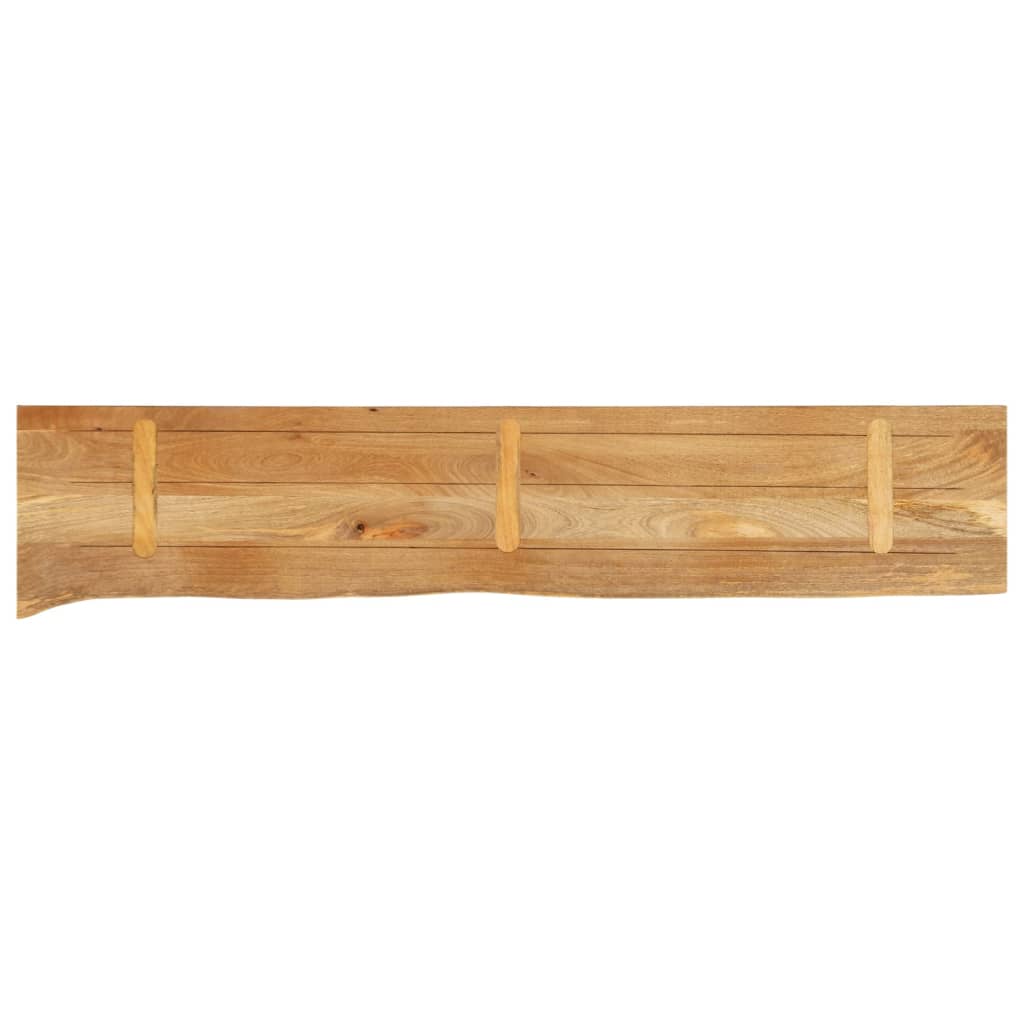 Table Top Live Edge 180x40x3.8 cm Solid Wood Mango