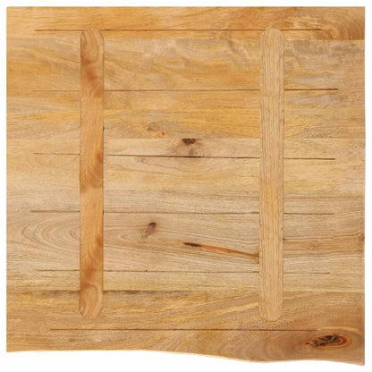 Table Top Live Edge 60x60x3.8 cm Solid Wood Mango