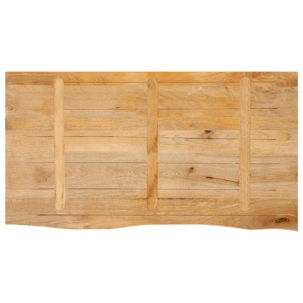 Table Top Live Edge 120x60x3.8 cm Solid Wood Mango