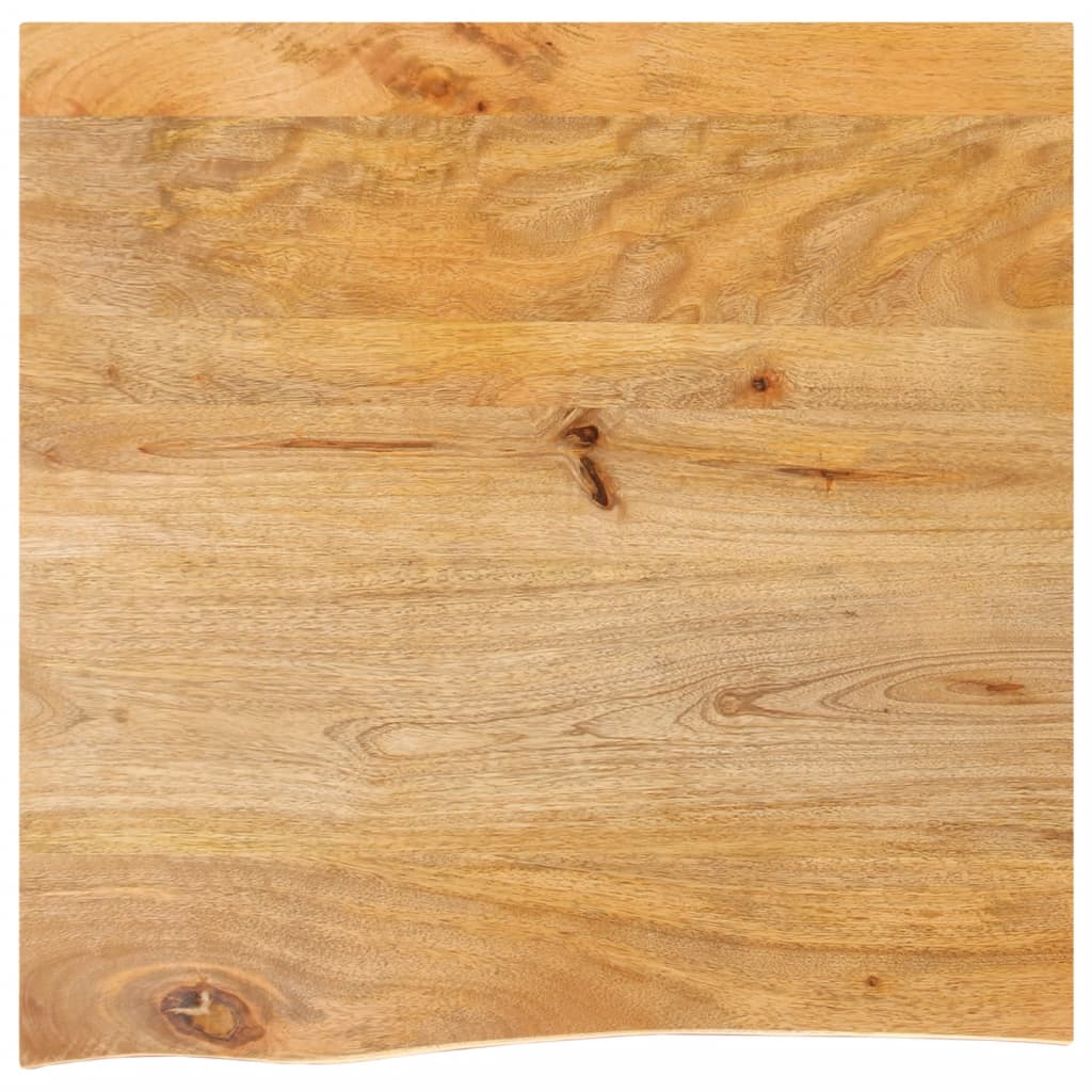 Table Top Live Edge 80x80x3.8 cm Solid Wood Mango