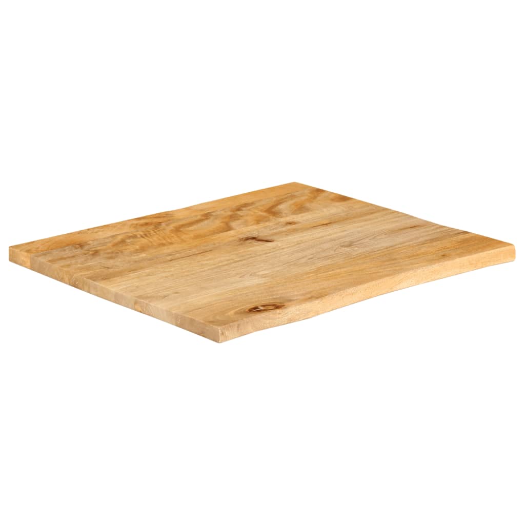 Table Top Live Edge 80x80x3.8 cm Solid Wood Mango