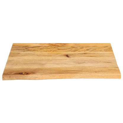 Table Top Live Edge 80x80x3.8 cm Solid Wood Mango