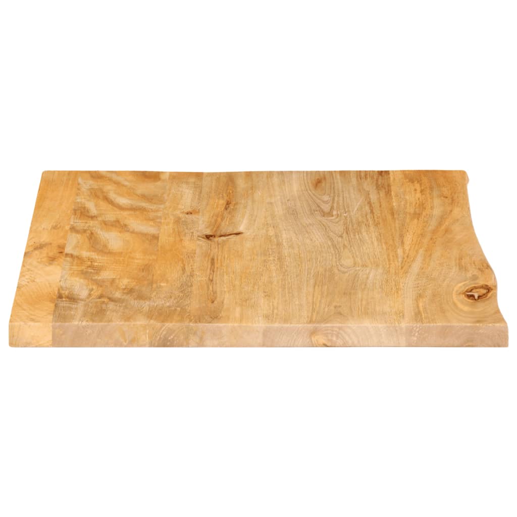 Table Top Live Edge 80x80x3.8 cm Solid Wood Mango