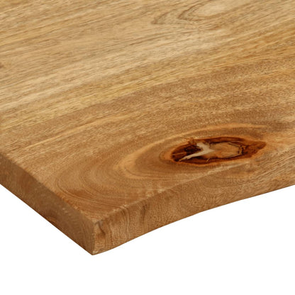 Table Top Live Edge 80x80x3.8 cm Solid Wood Mango