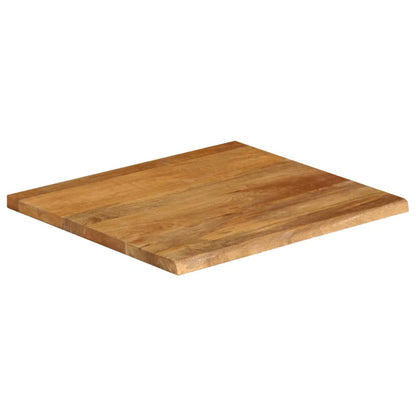 Table Top Live Edge 40x40x3.8 cm Solid Wood Mango