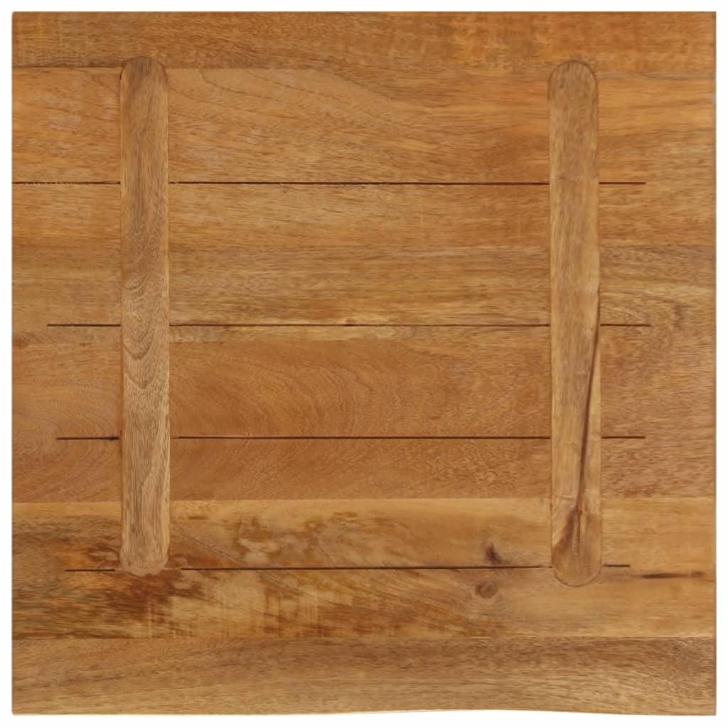 Table Top Live Edge 40x40x3.8 cm Solid Wood Mango