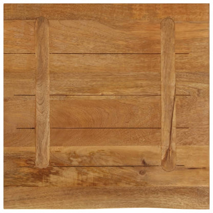 Table Top Live Edge 40x40x3.8 cm Solid Wood Mango