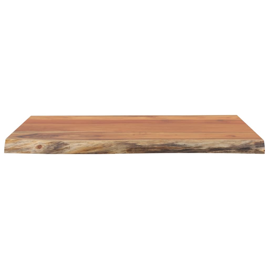 Table Top 40x40x2.5 cm Rectangular Solid Wood Acacia Live Edge