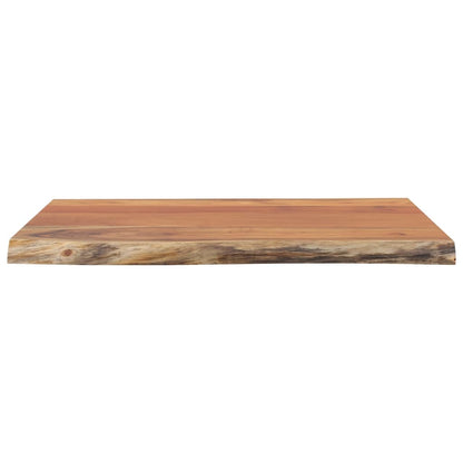 Table Top 40x40x2.5 cm Rectangular Solid Wood Acacia Live Edge