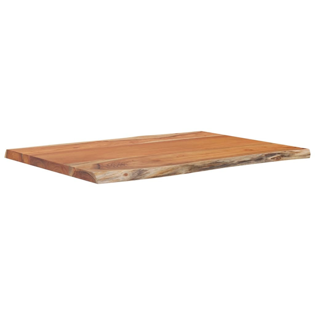 Table Top 50x40x2.5 cm Rectangular Solid Wood Acacia Live Edge