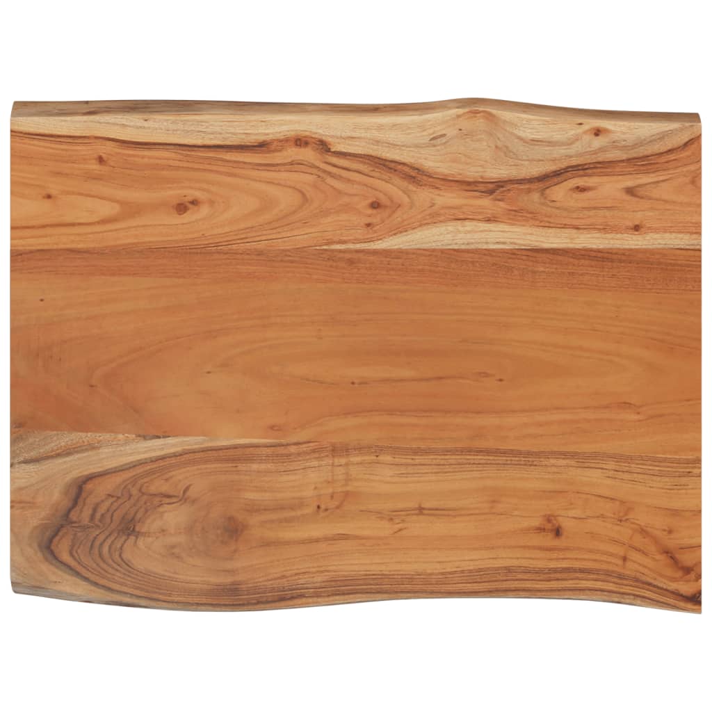 Table Top 50x40x2.5 cm Rectangular Solid Wood Acacia Live Edge