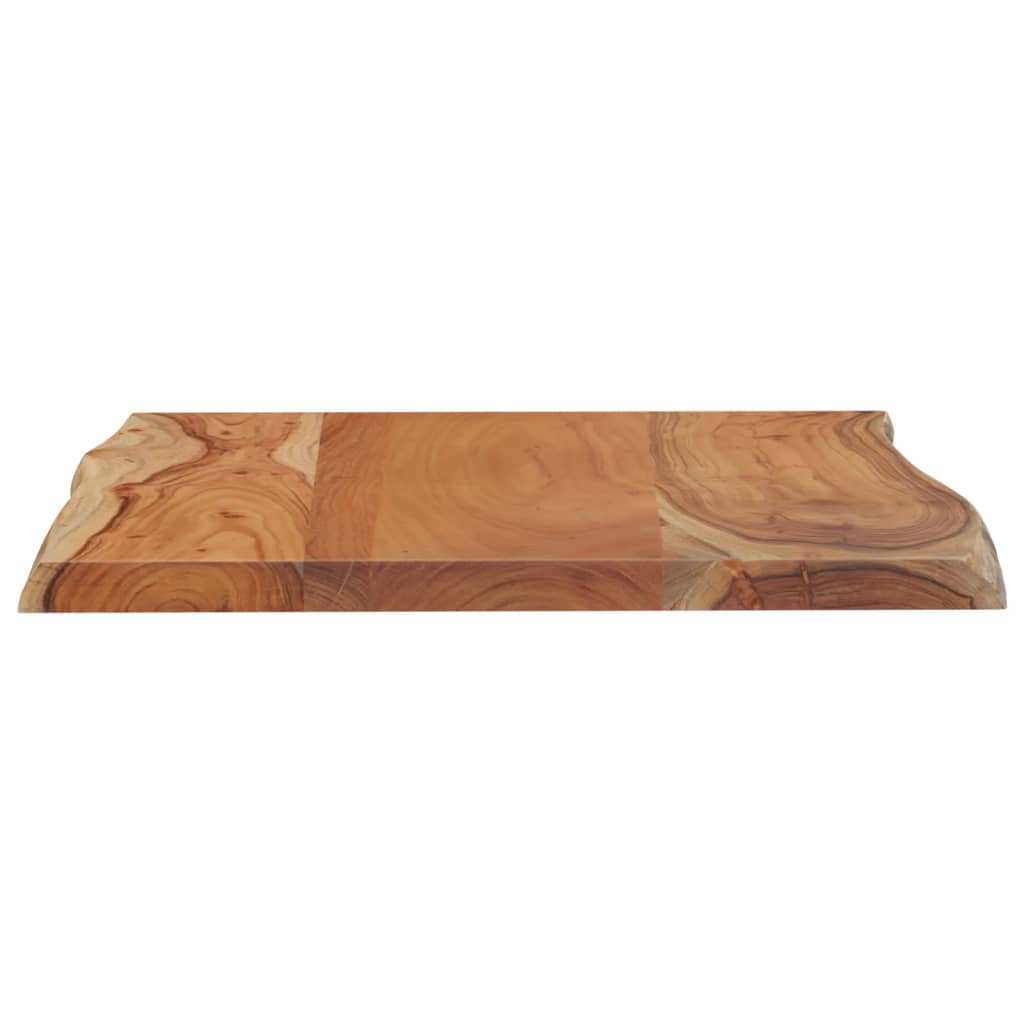 Table Top 50x40x2.5 cm Rectangular Solid Wood Acacia Live Edge