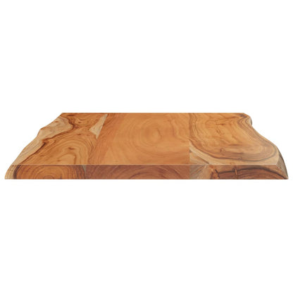 Table Top 60x40x2.5 cm Rectangular Solid Wood Acacia Live Edge
