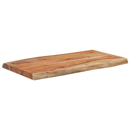 Table Top 70x40x2.5 cm Rectangular Solid Wood Acacia Live Edge