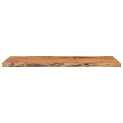 Table Top 80x40x2.5 cm Rectangular Solid Wood Acacia Live Edge