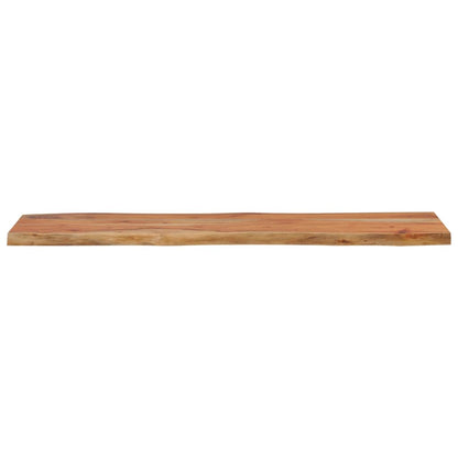 Table Top 120x40x2.5 cm Rectangular Solid Wood Acacia Live Edge