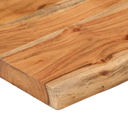 Table Top 120x40x2.5 cm Rectangular Solid Wood Acacia Live Edge