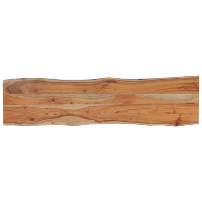 Table Top 160x40x2.5 cm Rectangular Solid Wood Acacia Live Edge