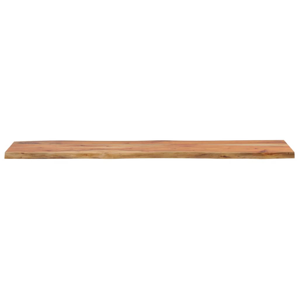 Table Top 160x40x2.5 cm Rectangular Solid Wood Acacia Live Edge