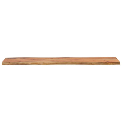 Table Top 160x40x2.5 cm Rectangular Solid Wood Acacia Live Edge