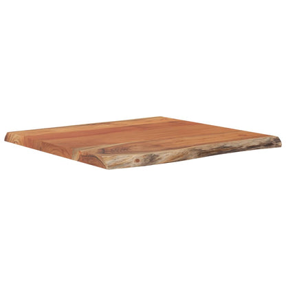 Table Top 60x60x2.5 cm Square Solid Wood Acacia Live Edge