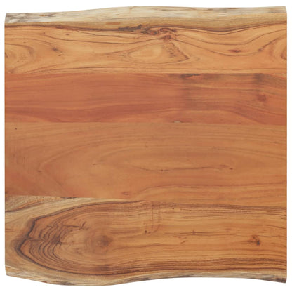 Table Top 60x60x2.5 cm Square Solid Wood Acacia Live Edge