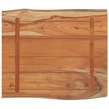 Table Top 70x60x2.5 cm Rectangular Solid Wood Acacia Live Edge