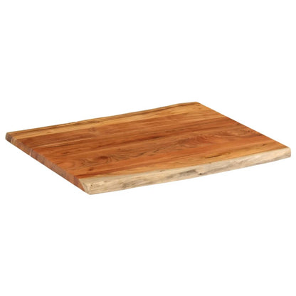 Table Top 110x80x2.5 cm Rectangular Solid Wood Acacia Live Edge