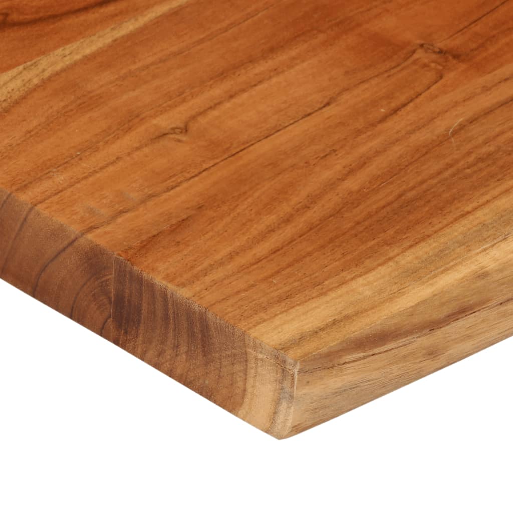Table Top 40x40x3.8 cm Rectangular Solid Wood Acacia Live Edge