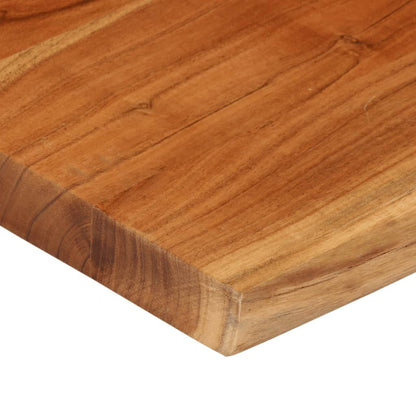 Table Top 40x40x3.8 cm Rectangular Solid Wood Acacia Live Edge