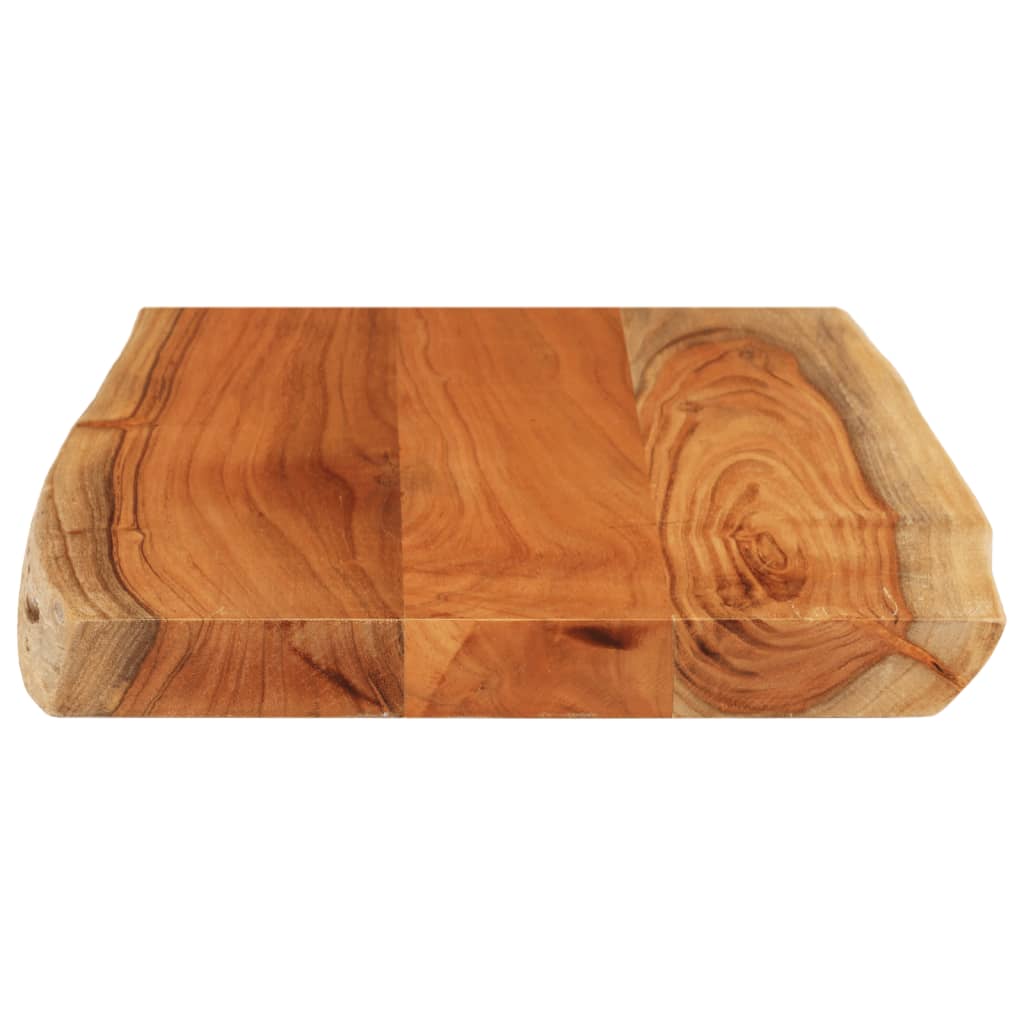 Table Top 50x40x3.8 cm Rectangular Solid Wood Acacia Live Edge